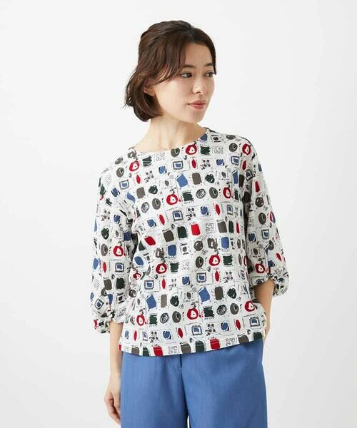 Maison de CINQ / メゾン ドゥ サンク カットソー | [日本製]マーベラステンジクプリントカットソー | 詳細3