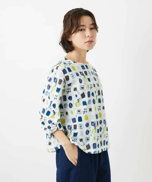 Maison de CINQ / メゾン ドゥ サンク カットソー | [日本製]マーベラステンジクプリントカットソー | 詳細4