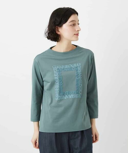 Maison de CINQ / メゾン ドゥ サンク カットソー | [日本製]ハイゲージ天竺カットソー（カーキ）