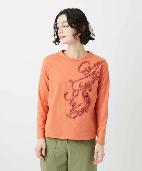 Maison de CINQ / メゾン ドゥ サンク カットソー | [日本製]サイロコンパクトハイゲージ天竺カットソー（オレンジ）