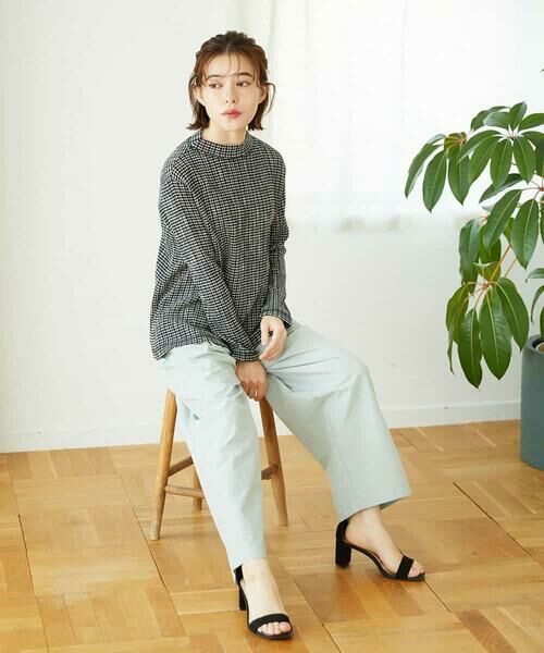 Maison de CINQ / メゾン ドゥ サンク その他パンツ | ポリエステルコットングログランパンツ | 詳細24