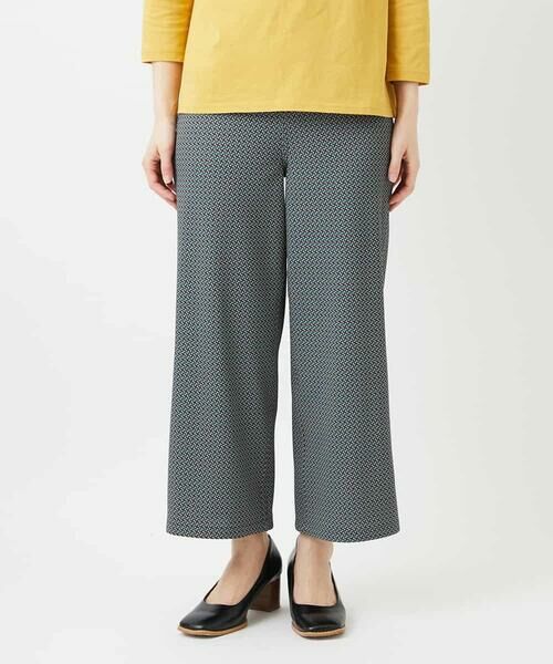 Maison de CINQ / メゾン ドゥ サンク その他パンツ | [リバーシブル]裏コットン幾何プリントパンツ（カーキ系）
