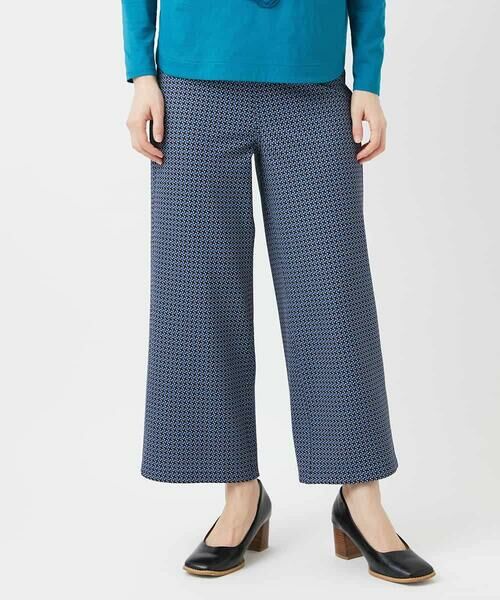 Maison de CINQ / メゾン ドゥ サンク その他パンツ | [リバーシブル]裏コットン幾何プリントパンツ（ブルー系）