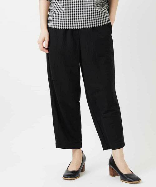 Maison de CINQ / メゾン ドゥ サンク その他パンツ | [日本製]ナチュラルスムースパンツ（ブラック）