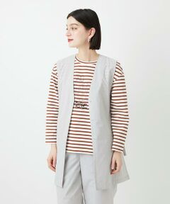 Maison de CINQ / メゾン ドゥ サンク ベスト | [セットアップ対応]4WAYタフタロングジレ