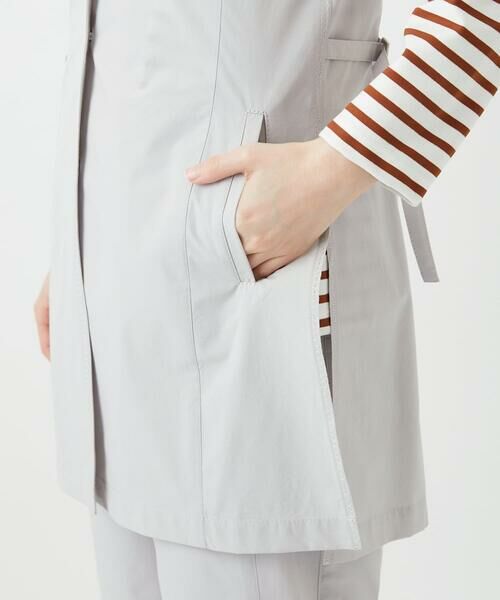 Maison de CINQ / メゾン ドゥ サンク ベスト | [セットアップ対応]4WAYタフタロングジレ | 詳細10