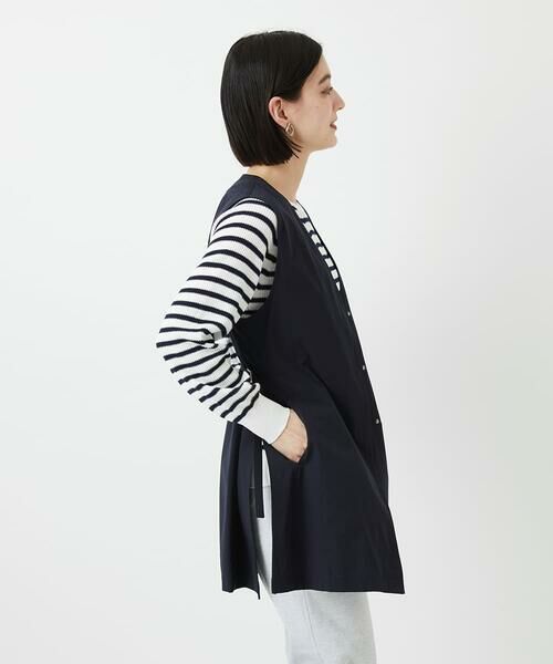 Maison de CINQ / メゾン ドゥ サンク ベスト | [セットアップ対応]4WAYタフタロングジレ | 詳細2