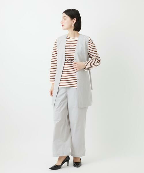 Maison de CINQ / メゾン ドゥ サンク ベスト | [セットアップ対応]4WAYタフタロングジレ | 詳細26