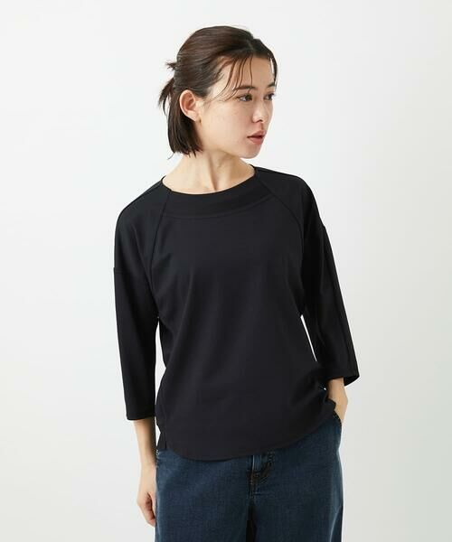 Maison de CINQ / メゾン ドゥ サンク カットソー | [セットアップ対応]ドルマンスリーブシアーポンチカットソー | 詳細1