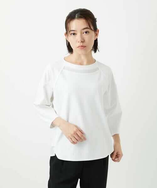 Maison de CINQ / メゾン ドゥ サンク カットソー | [セットアップ対応]ドルマンスリーブシアーポンチカットソー | 詳細2