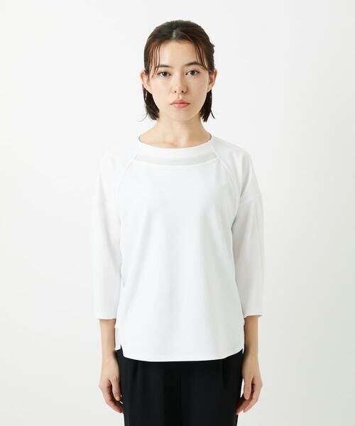 Maison de CINQ / メゾン ドゥ サンク カットソー | [セットアップ対応]ドルマンスリーブシアーポンチカットソー | 詳細3