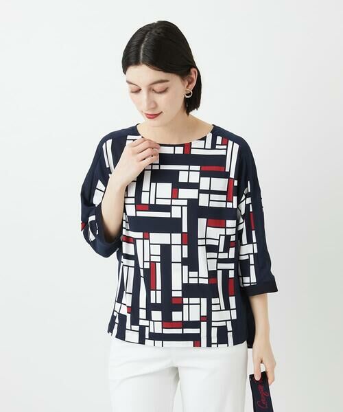 Maison de CINQ / メゾン ドゥ サンク カットソー | トリコロールドルマンスリーブカットソー（レッド系）