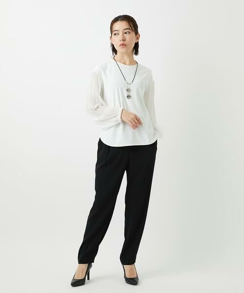 Maison de CINQ / メゾン ドゥ サンク ショート・ハーフ・半端丈パンツ | [日本製]リラックスサテンテーパードパンツ | 詳細15