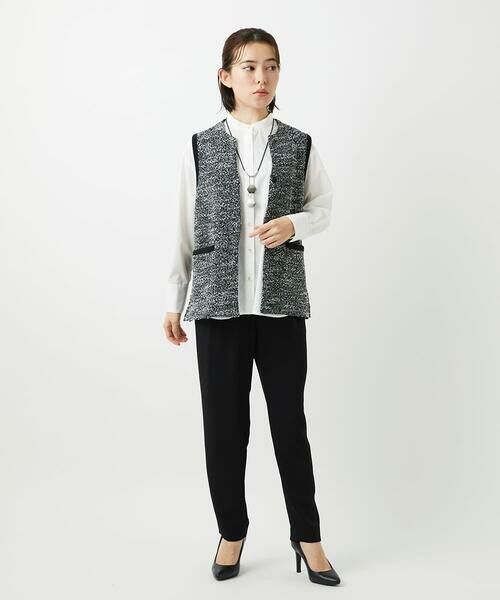 Maison de CINQ / メゾン ドゥ サンク ショート・ハーフ・半端丈パンツ | [日本製]リラックスサテンテーパードパンツ | 詳細16