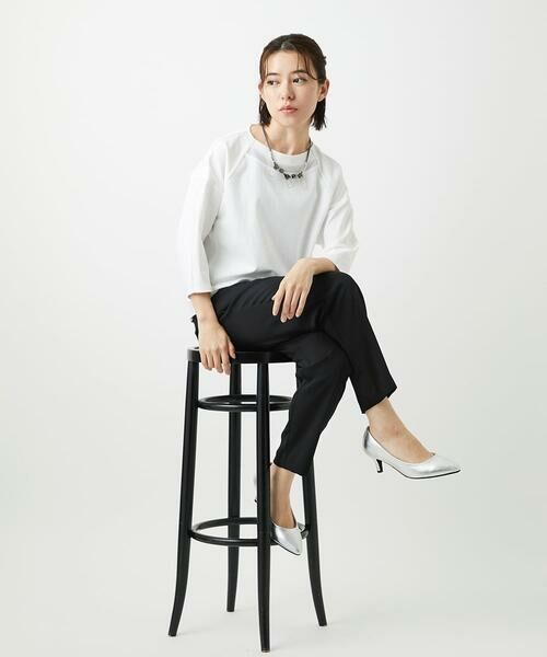 Maison de CINQ / メゾン ドゥ サンク ショート・ハーフ・半端丈パンツ | [日本製]リラックスサテンテーパードパンツ | 詳細20