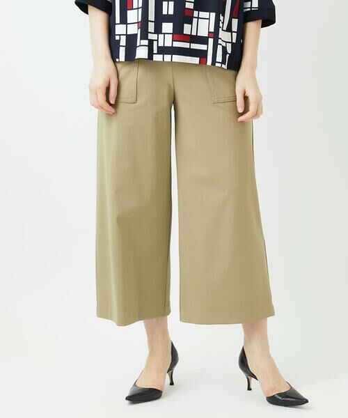 Maison de CINQ / メゾン ドゥ サンク その他パンツ | [日本製/多機能素材]ジャージーガウチョパンツ（グリーン）