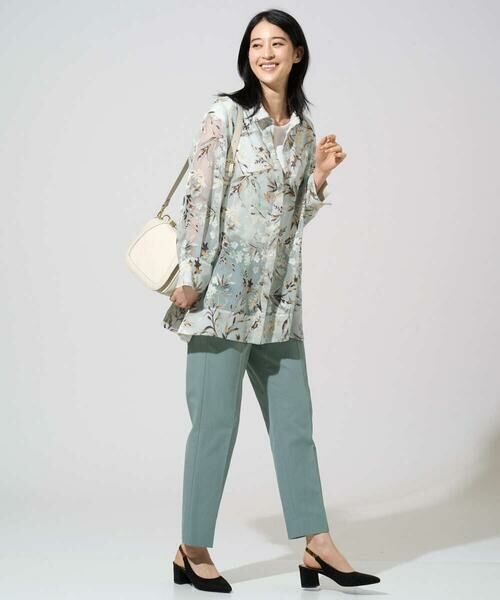 Maison de CINQ / メゾン ドゥ サンク シャツ・ブラウス | フラワープリントシアーブラウス | 詳細12