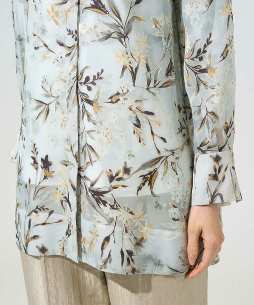Maison de CINQ / メゾン ドゥ サンク シャツ・ブラウス | フラワープリントシアーブラウス | 詳細6