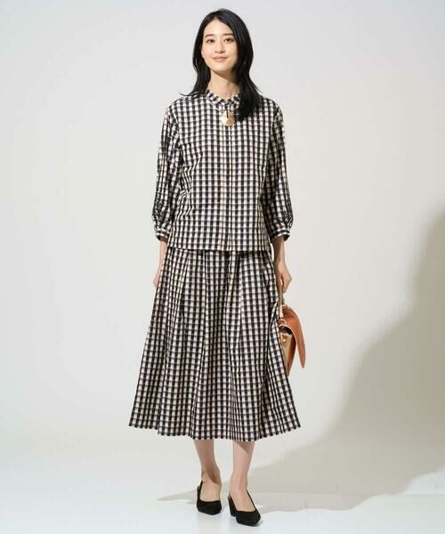 Maison de CINQ / メゾン ドゥ サンク シャツ・ブラウス | [セットアップ対応]シャンブレーチェックブラウス | 詳細11