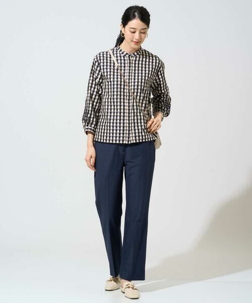 Maison de CINQ / メゾン ドゥ サンク シャツ・ブラウス | [セットアップ対応]シャンブレーチェックブラウス | 詳細13
