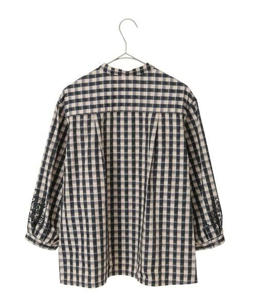 Maison de CINQ / メゾン ドゥ サンク シャツ・ブラウス | [セットアップ対応]シャンブレーチェックブラウス | 詳細17
