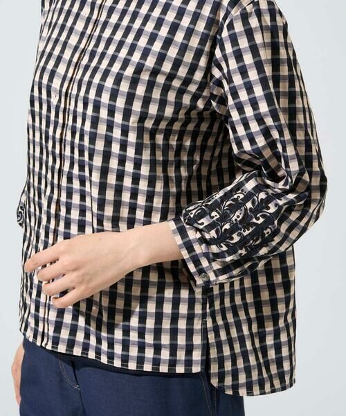 Maison de CINQ / メゾン ドゥ サンク シャツ・ブラウス | [セットアップ対応]シャンブレーチェックブラウス | 詳細6