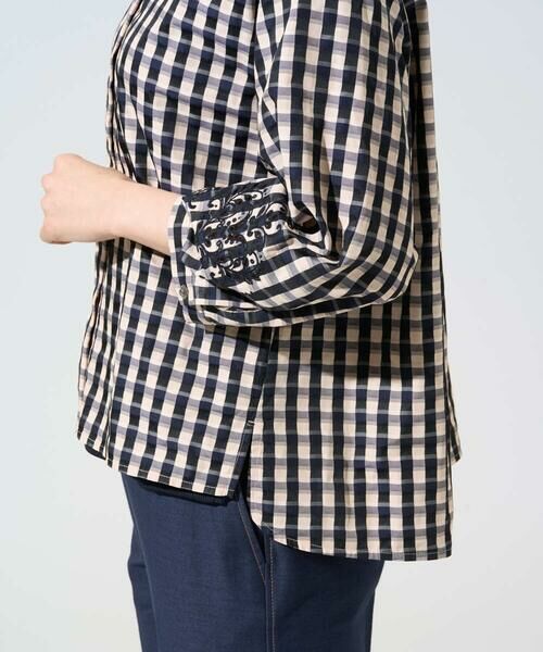 Maison de CINQ / メゾン ドゥ サンク シャツ・ブラウス | [セットアップ対応]シャンブレーチェックブラウス | 詳細8