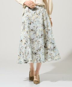 Maison de CINQ / メゾン ドゥ サンク ロング・マキシ丈スカート | ［セットアップ対応］フラワープリントシアースカート