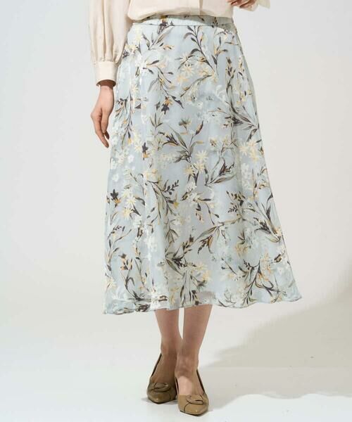 Maison de CINQ / メゾン ドゥ サンク ロング・マキシ丈スカート | ［セットアップ対応］フラワープリントシアースカート | 詳細14