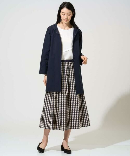 Maison de CINQ / メゾン ドゥ サンク ロング・マキシ丈スカート | [セットアップ対応]シャンブレーチェックスカート | 詳細11
