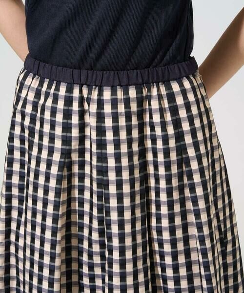 Maison de CINQ / メゾン ドゥ サンク ロング・マキシ丈スカート | [セットアップ対応]シャンブレーチェックスカート | 詳細5