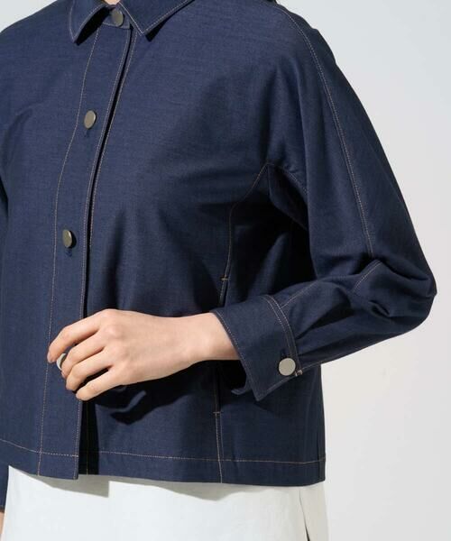 Maison de CINQ / メゾン ドゥ サンク セットアップ | [セットアップ対応]ジャージーデニムライクジャケット | 詳細13