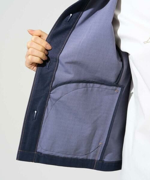 Maison de CINQ / メゾン ドゥ サンク セットアップ | [セットアップ対応]ジャージーデニムライクジャケット | 詳細16