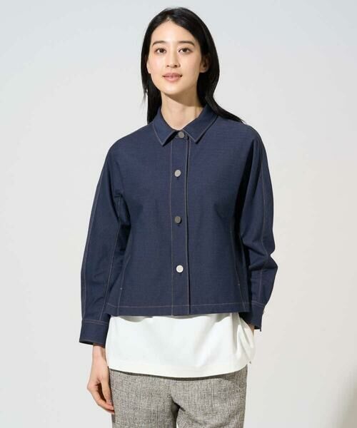 Maison de CINQ / メゾン ドゥ サンク セットアップ | [セットアップ対応]ジャージーデニムライクジャケット | 詳細9