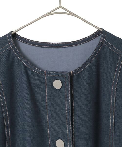 Maison de CINQ / メゾン ドゥ サンク ベスト | [セットアップ対応]ジャージーデニムライクジレ | 詳細15