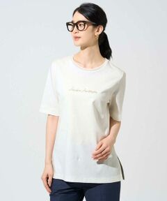 Maison de CINQ / メゾン ドゥ サンク カットソー | ビジューロゴカットソー