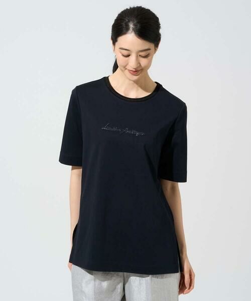 Maison de CINQ / メゾン ドゥ サンク カットソー | ビジューロゴカットソー | 詳細1