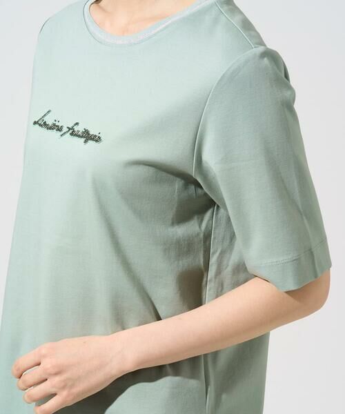 Maison de CINQ / メゾン ドゥ サンク カットソー | ビジューロゴカットソー | 詳細7