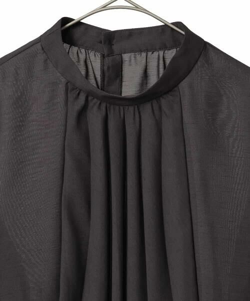 Maison de CINQ / メゾン ドゥ サンク シャツ・ブラウス | 【小さいサイズ】スタンドカラーかまぼこプリーツブラウス | 詳細19