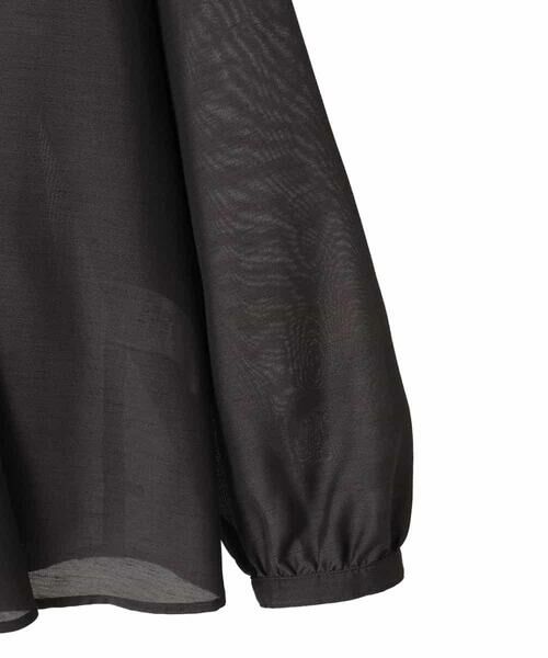 Maison de CINQ / メゾン ドゥ サンク シャツ・ブラウス | 【小さいサイズ】スタンドカラーかまぼこプリーツブラウス | 詳細21