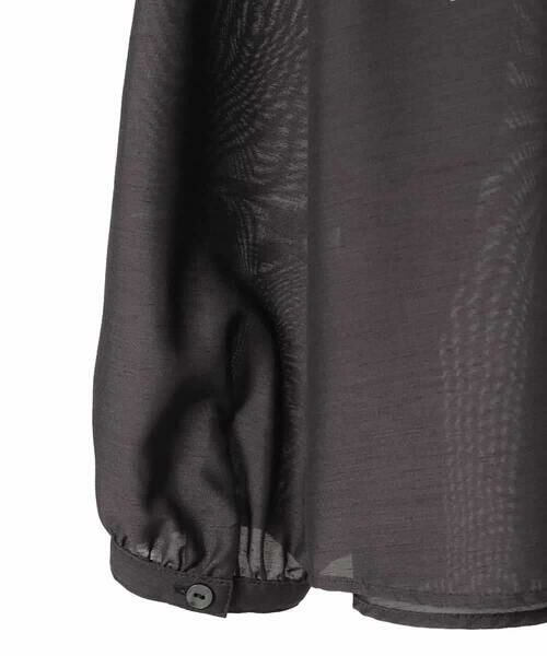 Maison de CINQ / メゾン ドゥ サンク シャツ・ブラウス | 【小さいサイズ】スタンドカラーかまぼこプリーツブラウス | 詳細22