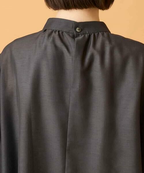 Maison de CINQ / メゾン ドゥ サンク シャツ・ブラウス | 【小さいサイズ】スタンドカラーかまぼこプリーツブラウス | 詳細6