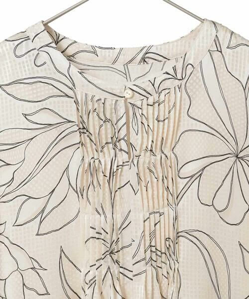 Maison de CINQ / メゾン ドゥ サンク ロング・マキシ丈ワンピース | 【小さいサイズ】ボタニカルモチーフピンタックドレス | 詳細17