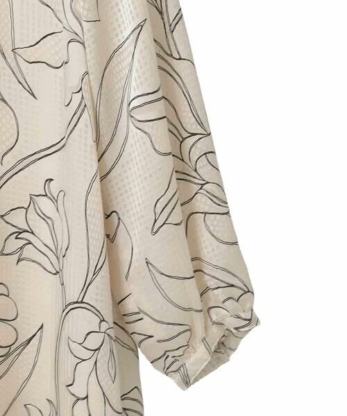 Maison de CINQ / メゾン ドゥ サンク ロング・マキシ丈ワンピース | 【小さいサイズ】ボタニカルモチーフピンタックドレス | 詳細18