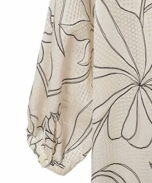 Maison de CINQ / メゾン ドゥ サンク ロング・マキシ丈ワンピース | 【小さいサイズ】ボタニカルモチーフピンタックドレス | 詳細19