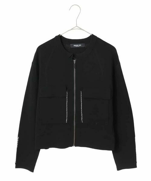 Maison de CINQ / メゾン ドゥ サンク カーディガン・ボレロ | 【小さいサイズ】ステッチアクセントミラノリブカーディガン | 詳細8