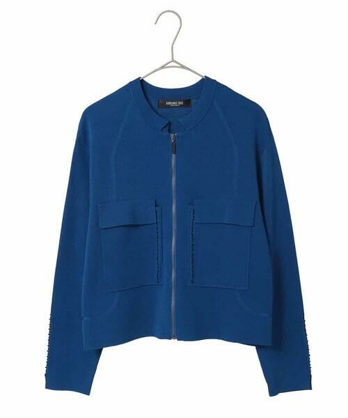 Maison de CINQ / メゾン ドゥ サンク カーディガン・ボレロ | 【小さいサイズ】ステッチアクセントミラノリブカーディガン | 詳細9