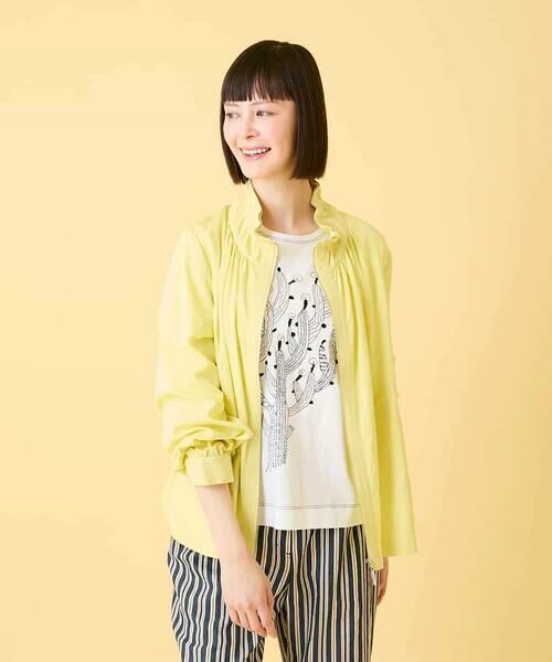 Maison de CINQ / メゾン ドゥ サンク セットアップ | 【小さいサイズ】ナチュラルワッシャーギャザーライトブルゾン | 詳細5