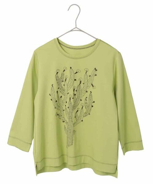 Maison de CINQ / メゾン ドゥ サンク カットソー | 【小さいサイズ】サボテン刺繍コットンTシャツ | 詳細27