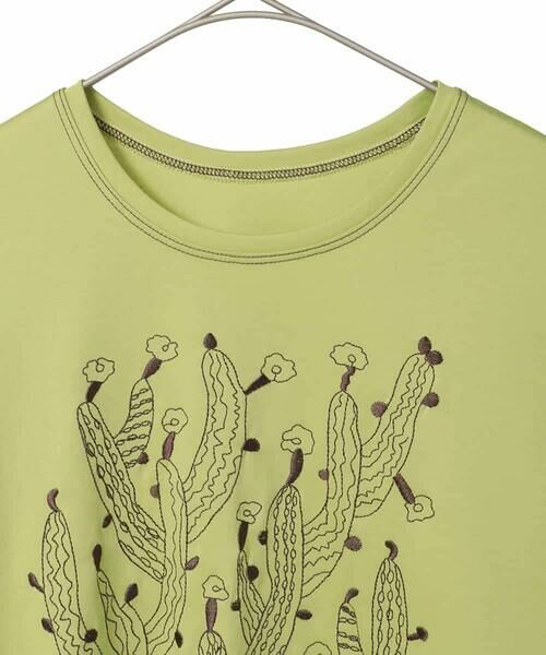 Maison de CINQ / メゾン ドゥ サンク カットソー | 【小さいサイズ】サボテン刺繍コットンTシャツ | 詳細29